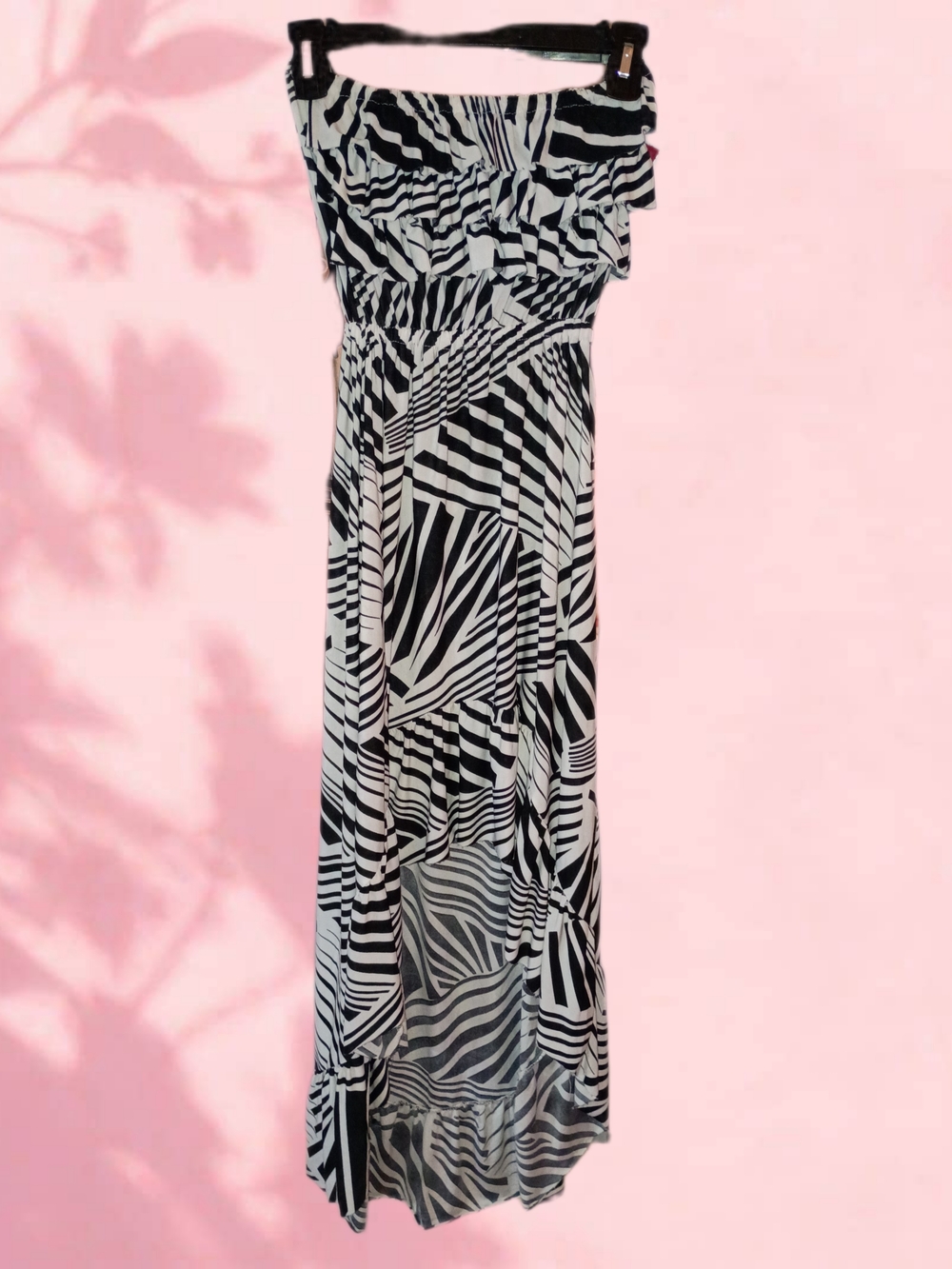 5th & Love Black and White High-Low Maxi Dress